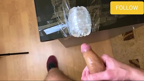 Shaking Legs Orgasm – Moaning while Cumming in Fleshlight